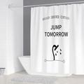 Simple Geometric Nordic Bathroom Curtain Chandelier Printing Shower Curtain Polyester Waterproof Home Decoration with 12