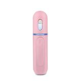 Nano Facial Mister Cool Mist 30ml Facial Handy Mist Sprayer Support Adding Toner and Pure Milk Moisturizing & Hydrating for Skin Care Makeup Pink/White