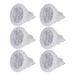 6pcs 360LM LED Light Bulbs MR11 4W 12V Spot Light Bulbs with GU4 Bi Pin Base for Home Hotel White Light 6000K