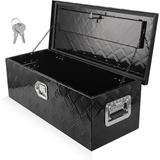 30 X 13 X 10 Heavy Duty Aluminum Tool Box Truck Bed Tool Box for Pickup Truck Bed RV Trailer Black