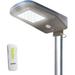 NANYUN EL8590 2000 Lumens Integrated LED Solar Street Light with Remote Control Security Flood Light Motion Sensor Waterproof Weatherproof Dusk to Dawn Solar Lamp for Outdoor Garden Path Parking Lot