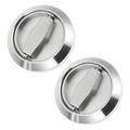 Handle Stainless Steel Handles Privacy Door Locks Flush Lift Ring Brass Embedded 2 Pcs