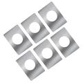 6 Pcs Bathroom Locks for Doors Deadbolt Cover Kit Knobs Shelves Office Reinforcement Plate Repair Shelf Stainless Steel