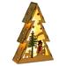 Tdoenbutw Night Light Night Light Christmas Tree Wooden Night Light Christmas Tree Shape Luminous Desktop Ornaments Led Christmas Decorations Night Light for Kids Bedroom Decor Room Decor