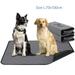 2 Pack Reusable Dog Pee Pads Waterproof Puppy Potty Training Pee Pad for Dogs Washable Dog Training Pads Rounded Corners Puppy Pad Laminated Whelping Pad Dog Mat Grey Size L 27.6 x 35.4in