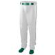 Augusta 1445A Series Baseball & Softball Pant With Piping- White & Dark Green - 2X