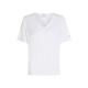 Tommy Hilfiger Damen T-Shirt im Lyocell-Leinen-Mix Relaxed Fit, weiss, Gr. M