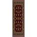 Rug Branch Traditional Persian Red Black Indoor Runner Rug - 2x8