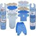 Luvable Friends Baby Boy Layette Gift Cube Blue Bear 0-3 Months
