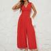 AWdenio Women s Jumpsuits Rompers & Overalls Deals Women Ladies Printed Summer Puff Sleeve Backless Loose Long Rompers Jumpsuit