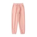 JSGEK 10 Years Kids Casual Pull On Jogger Fall and Winter Sweatpant Active Athletic Running Pants Soft Boys and Girls Sport Pants Loungwear Pants Comfort Solid Color Regular Fit Pink