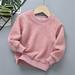 Uuszgmr Sweater For Child Boys Girls Toddler Children Child Baby Boys Girls Solid Round Collar Knitted Thick Sweater Pullover Blouse Top Outfits Clothes Soft Skin Comfortable Wear