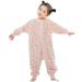 New Children s Fuzzy Sleeping Bag Baby Spring And Autumn Winter Jumpsuit Pajamas Baby Split Leg Crawling Suit Pink 130(5 Years-6 Years)