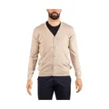 Daniele Alessandrini, Knitwear, male, Beige, XL, Mens Cardigan Jumper