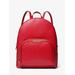 Michael Kors Jaycee Large Pebbled Leather Backpack Red One Size