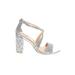 Jewel Badgley MIschka Heels: Silver Marled Shoes - Women's Size 9