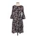 Hanna Andersson Casual Dress: Black Print Dresses - Women's Size Large