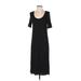 Madewell Casual Dress - Shift: Black Solid Dresses - Women's Size Small