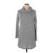 Nine Britton Casual Dress - Sweater Dress: Gray Marled Dresses - Women's Size X-Large