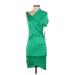 Alexia Admor Cocktail Dress - Wrap: Green Dresses - Women's Size Small