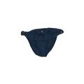 ViX by Paula Hermanny Swimsuit Bottoms: Blue Solid Swimwear - Women's Size Medium