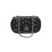 Karl Lagerfeld Paris Leather Shoulder Bag: Black Bags