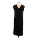 Madewell Casual Dress - Sheath: Black Solid Dresses - Women's Size Large