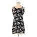 Forever 21 Casual Dress: Black Floral Motif Dresses - Women's Size Small