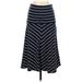 Lands' End Casual Skirt: Blue Chevron Bottoms - Women's Size X-Small