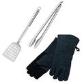 RÖSLE Barbecue Starter Set 3 tlg Handschuhe Wender Grillzange