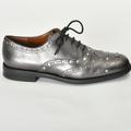 Coach Shoes | Coach Tegan Gunmetal Oxford Lace-Up Shoe Size 8 | Color: Gray | Size: 8