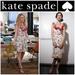 Kate Spade Dresses | Kate Spade “Pass The Shades Avery” Sunglasses Print Dress 4 | Color: Cream/Red | Size: 4