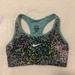 Nike Intimates & Sleepwear | Nike Pro Paint Splatter Sports Bra, Size Xs | Color: Black/Blue | Size: Xs