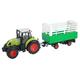 Le Monde De La Ferme - CLAAS 540 Traktor mit Viehtransporter - Bauernhof - 027042-1/32 - Freilauf-Fahrzeug - Grün - Metall - Kinderspielzeug - Landwirtschaft - Fahrzeug - Ab 3 Jahren
