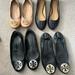 Tory Burch Shoes | 4 Pairs Of Tory Burch Flats Women’s Size 10 | Color: Black/Gold/Red/Silver | Size: 10