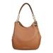 Michael Kors Bags | Michael Kors Lillie Large Hammered Leather Shoulder Bag Luggage New | Color: Brown | Size: Os