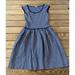 Michael Kors Dresses | Michael Kors Gingham Plaid Check Sleeveless Dress Size Small Women’s Navy | Color: Blue | Size: S
