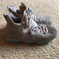 Nike Shoes | Nike Lebron James 14 Boys Basketball Shoes Sz 7y | Color: Blue/Gray | Size: 7bb