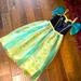 Disney Costumes | Disney Exclusive Frozen Movie Coronation Day Princess Anna Dress Size 9/10 | Color: Black/Yellow | Size: 9/10