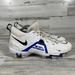 Nike Shoes | Nike Men's Fastflex Alpha Cleats White Blue Athletic Running Shoes Size Us 10 | Color: Blue/White | Size: 10