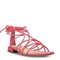 Jessica Simpson Shoes | Jessica Simpson Sunkissed Chasca Ankle Wrap Sandal Flats Size 10 New | Color: Orange/Pink | Size: 10