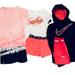 Nike Matching Sets | Huge Nike 5pc Athletic Active Wear Sweatshirt Leggings & New Short Set | Color: Black/Pink | Size: 6g