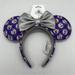 Disney Accessories | Disney 100 Loungefly Purple Minnie Mouse Ears Headband | Color: Purple/Silver | Size: Os