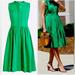 J. Crew Dresses | J. Crew 100% Cotton Eyelet Embroidered Kelly Green Midi Dress, Pockets, Size 2 | Color: Green | Size: 2