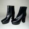 Nine West Shoes | Black Klinda Platform Booties | Color: Black | Size: 11