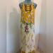 Anthropologie Dresses | Anthropologie One September Maxi Dress Sz Small | Color: Gold/White | Size: S