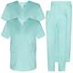 MISEMIYA - Pack * 2 Pcs - Uniforms Unisex Scrub Set – Medical Uniform with Scrub Top and Pants - Ref.2-8178 - X-Small, Turquoise