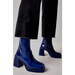 Free People Shoes | Free People Ruby Patent Leather Platform Ankle Bootie Rare Blue Color | Color: Blue | Size: 8.5