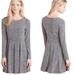 Anthropologie Dresses | Dolan X Anthropologie - Piper Heather Gray Long Sleeve Sweater Dress Size L | Color: Gray | Size: L