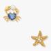 Kate Spade Jewelry | Kate Spade Sea Star Starfish And Crab Stud Earrings | Color: Blue/Gold | Size: Os